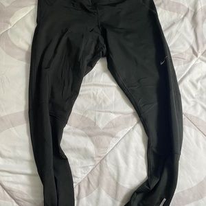 Nike lined leggings with ankle zippers
